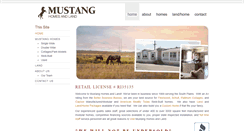 Desktop Screenshot of mustanghomes.com